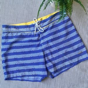 Parke & Ronen Geometric Diamond Swim Trunks 4"